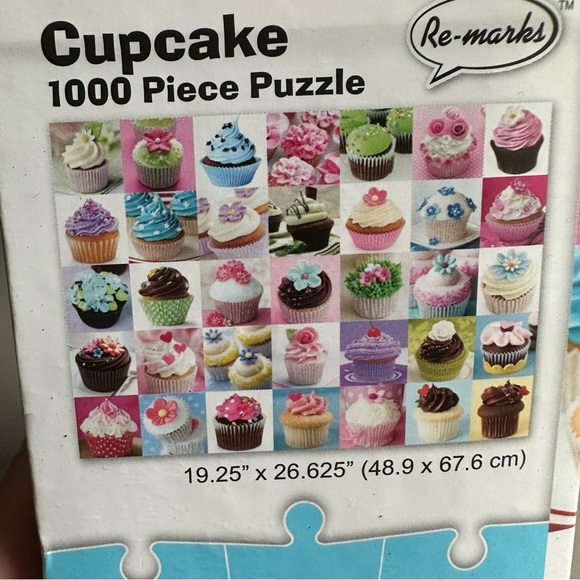 CUPCAKE 1000pc jigsaw puzzle, made in theme USA. - Picture 3 of 5